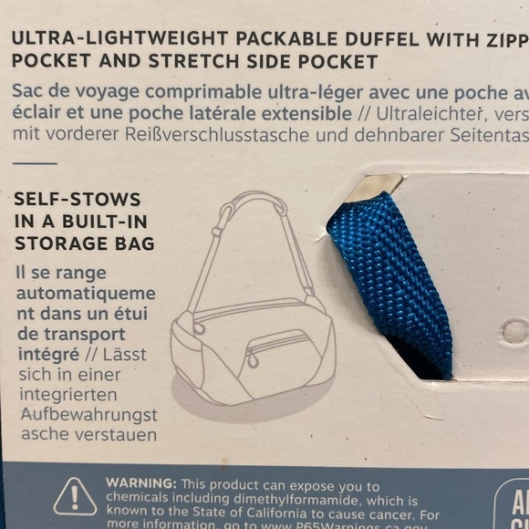 NEW Osprey Ultralight Collapsible Bag Turquoise 30L - Picture 5 of 6